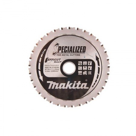 Pjovimo diskas metalui MAKITA Efficut 150x20x1,1mm Z33-Metalo pjovimo diskai-Pjovimo diskai-Makita Accessories-irankiai-darbui