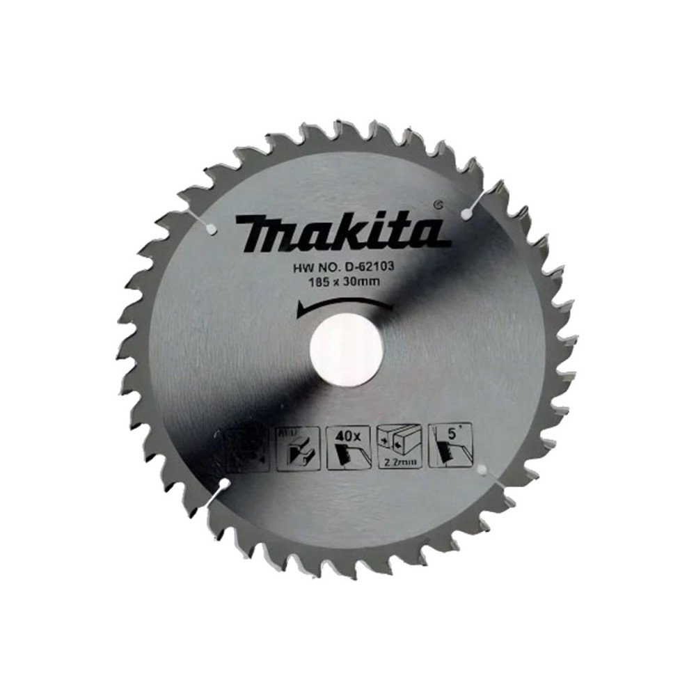 Pjovimo diskas aliuminiui MAKITA 185x30x2,2mm T40 5°-Metalo pjovimo diskai-Pjovimo diskai-Makita Accessories-irankiai-darbui