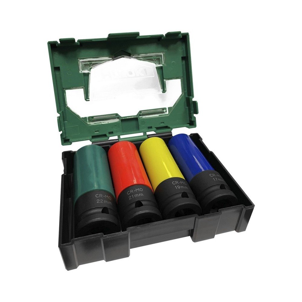 Smūginių galvų rinkinys HiKOKI 17/19/21/22mm-Galvutės, galvučių rinkiniai-Autoserviso įranga-HiKOKI Accessories-irankiai-darbui Smūginių galvų rinkinys HiKOKI 17/19/21/22mm-Galvutės, galvučių rinkiniai-Autoserviso įranga-HiKOKI Accessories-irankiai-darbui