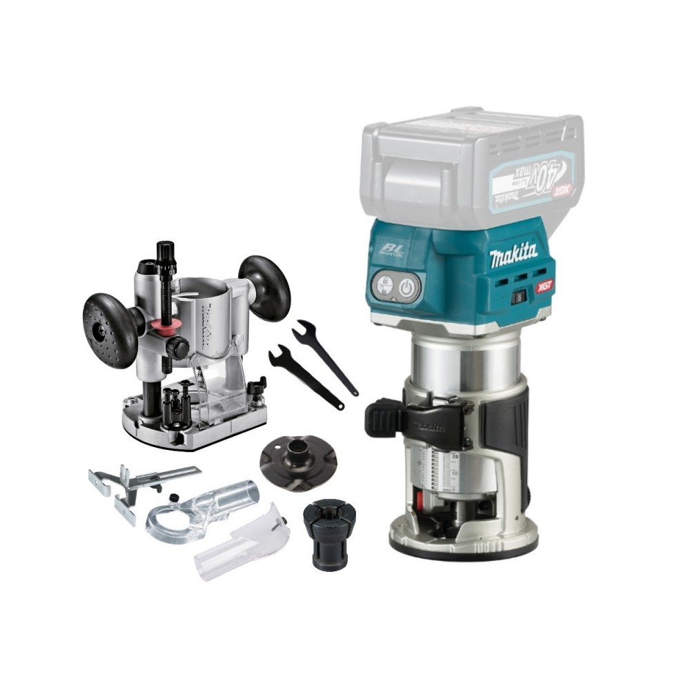 Akumuliatorinis frezeris MAKITA RT001GZ11 40V Max XGT-Akumuliatoriniai pjovimo įrankiai-Akumuliatoriniai įrankiai-Makita 40V Max