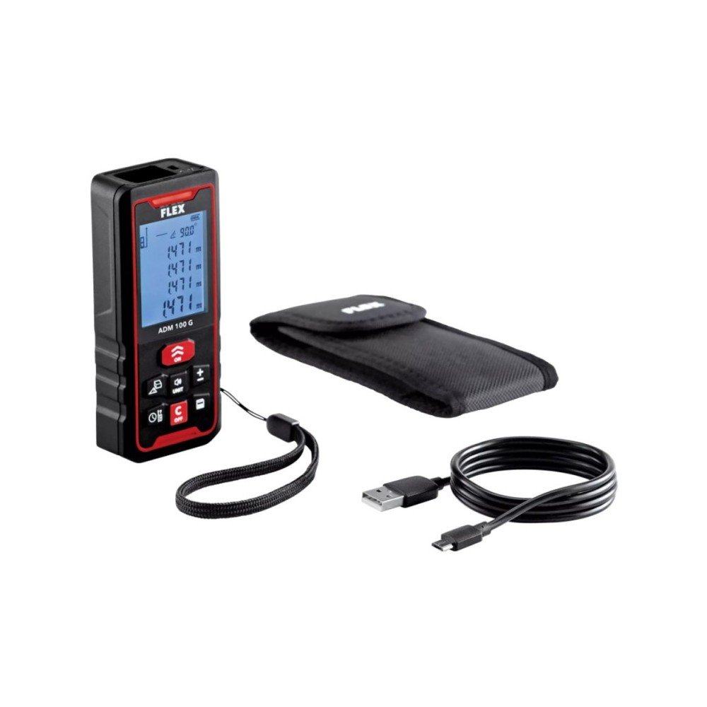 Lazerinis atstumo matuoklis FLEX ADM 100 G-Lazeriniai atstumo matuokliai-Matavimo įrankiai-FLEX-irankiai-darbui Lazerinis atstumo matuoklis FLEX ADM 100 G-Lazeriniai atstumo matuokliai-Matavimo įrankiai-FLEX-irankiai-darbui