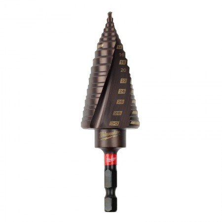 Pakopinis grąžtas MILWAUKEE SHW 4-30mm-Pakopiniai vamzdžių ir lakštų grąžtai-Metalo grąžtai, frezos-Milwaukee Accessories-iranki