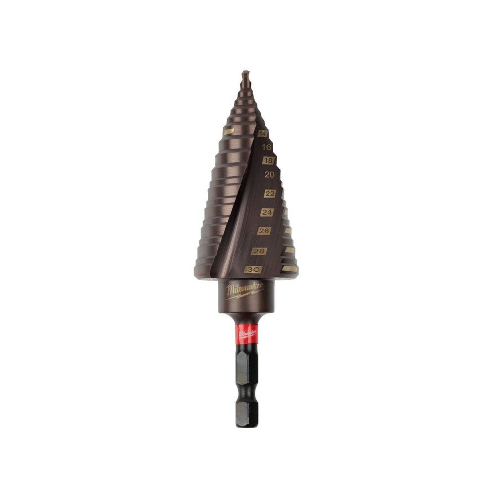 Pakopinis grąžtas MILWAUKEE SHW 4-30mm-Pakopiniai vamzdžių ir lakštų grąžtai-Metalo grąžtai, frezos-Milwaukee Accessories-iranki