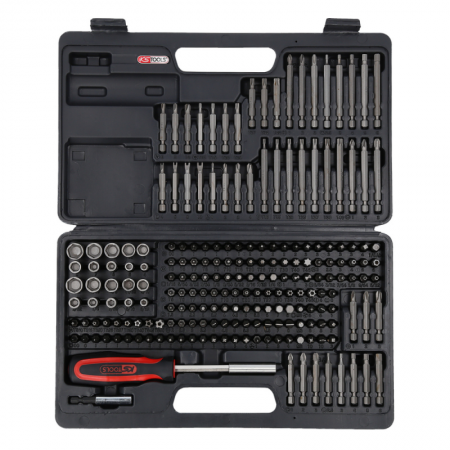 208 dalių sukimo antgalių rinkinys KS TOOLS-Atsuktuvų antgaliai, adapteriai-Suktuvai, gręžtuvai ir veržliasukiai-KsTools-irankia