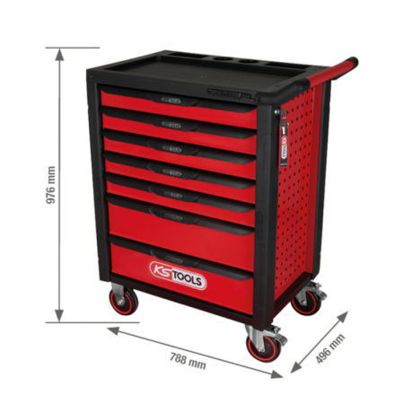598 dalių vežimėlis su įrankiais KS TOOLS Racing line-Įrankių vežimėliai-Autoserviso įranga-KsTools-irankiai-darbui