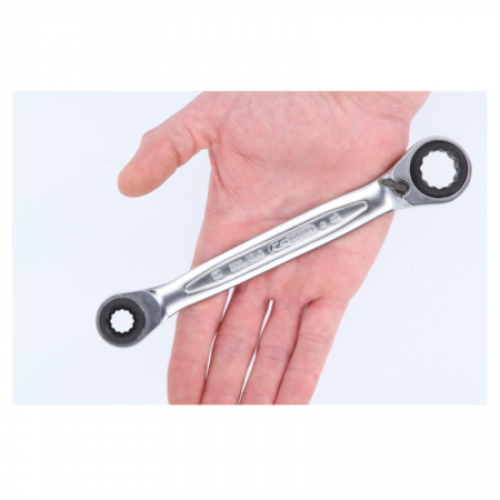 Dvigubas terkšlinis veržliaraktis KS TOOLS 4in1 10x19/13x17mm-Veržliarakčiai-Rankiniai įrankiai-KsTools-irankiai-darbui
