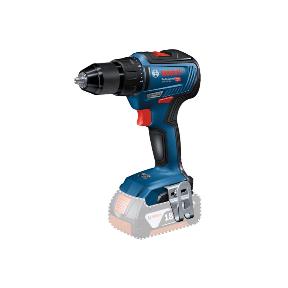 Akumuliatorinis suktuvas-gręžtuvas BOSCH GSR 18V-55 Solo-Akumuliatoriniai suktuvai/gręžtuvai-Akumuliatoriniai suktuvai, gręžtuva