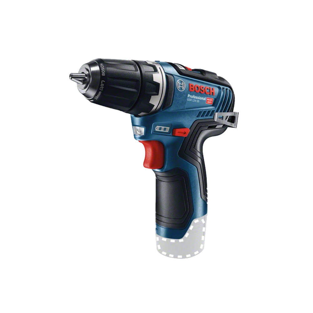 Akumuliatorinis suktuvas-gręžtuvas BOSCH GSR 12V-35 Solo-Akumuliatoriniai suktuvai/gręžtuvai-Akumuliatoriniai suktuvai, gręžtuva