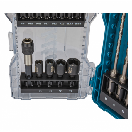 18 dalių gręžimo ir sukimo antgalių rinkinys MAKITA E-07026-Galvutės, galvučių rinkiniai-Autoserviso įranga-Makita Accessories-i