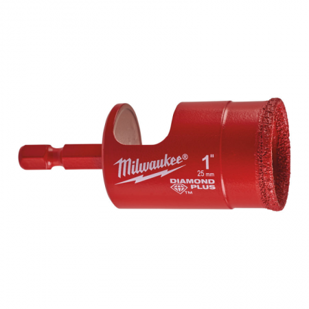 Deimantinė gręžimo karūna MILWAUKEE Diamond Plus™ 25mm-Deimantinės karūnos ir lėkštelės-Priedai įrankiams-Milwaukee Accessories-