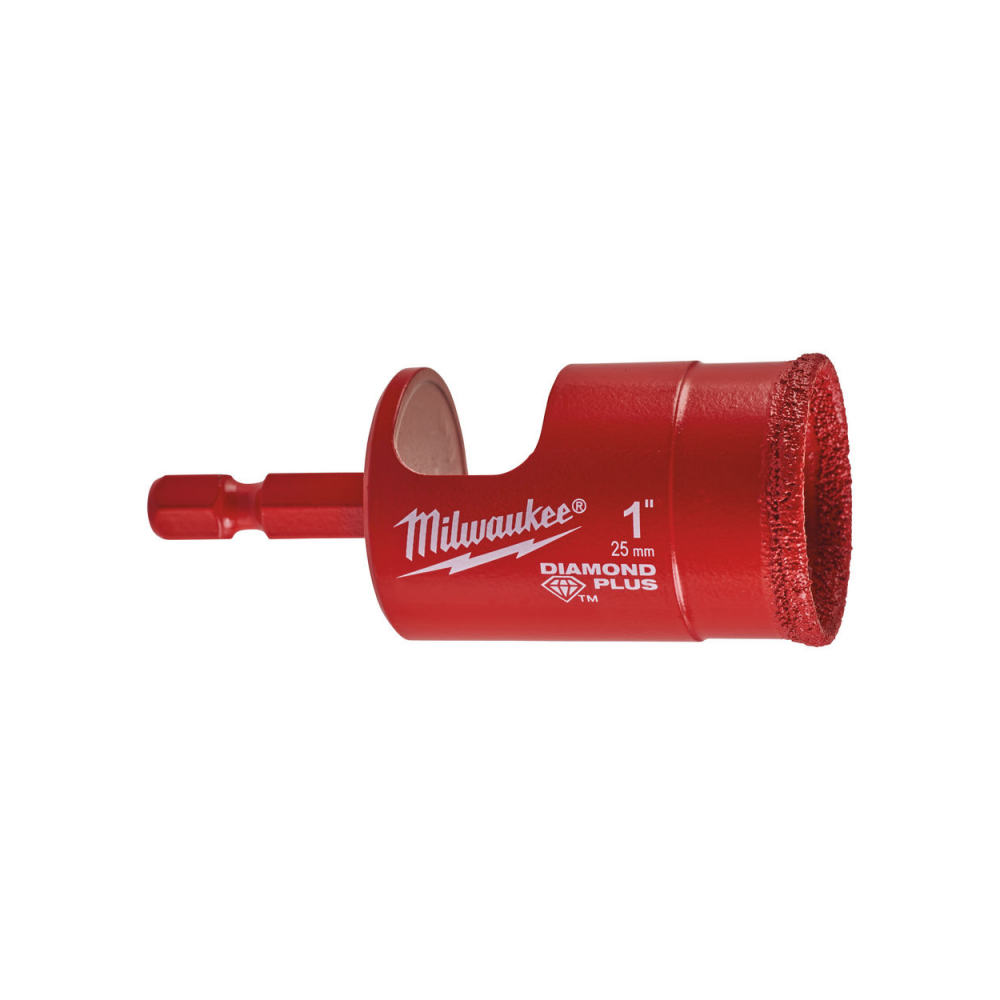 Deimantinė gręžimo karūna MILWAUKEE Diamond Plus™ 25mm-Deimantinės karūnos ir lėkštelės-Priedai įrankiams-Milwaukee Accessories-