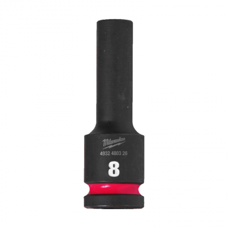 Ilga smūginė galva MILWAUKEE SHW 1/2" 8 mm-Galvutės, galvučių rinkiniai-Autoserviso įranga-Milwaukee Accessories-irankiai-darbui