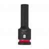 Ilga smūginė galva MILWAUKEE SHW 1/2" 8 mm-Galvutės, galvučių rinkiniai-Autoserviso įranga-Milwaukee Accessories-irankiai-darbui