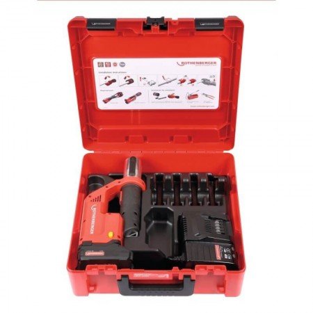 Akumuliatorinis presas ROTHENBERGER Romax Compact TT Basic su priedu-Presavimo technika-Santechnikos įrankiai-Rothenberger-irank