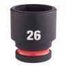 Šešiakampė smūginė galvutė MILWAUKEE SHW 1/2" 26mm-Galvutės, galvučių rinkiniai-Autoserviso įranga-Milwaukee Accessories-irankia