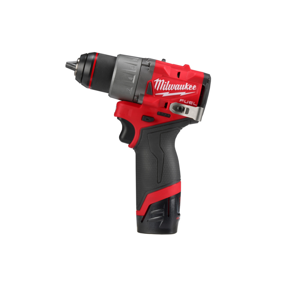 Akumuliatorinis gręžtuvas MILWAUKEE M12 FDD2-202X-Akumuliatoriniai suktuvai/gręžtuvai-Akumuliatoriniai suktuvai, gręžtuvai ir ve