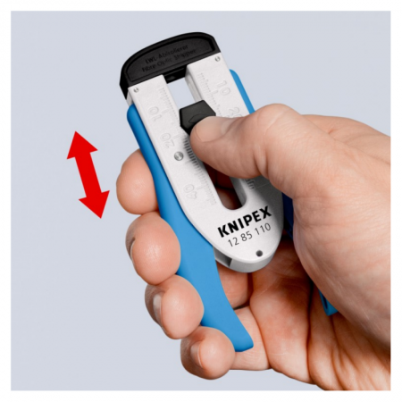 Kabelio nuizoliavimo įrankis KNIPEX 1285110SB-Laidų nuizoliavimui-Replės-Knipex-irankiai-darbui
