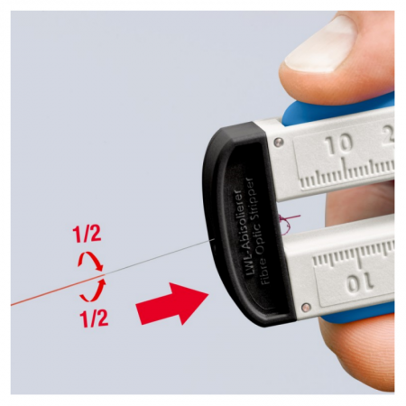 Kabelio nuizoliavimo įrankis KNIPEX 1285110SB-Laidų nuizoliavimui-Replės-Knipex-irankiai-darbui