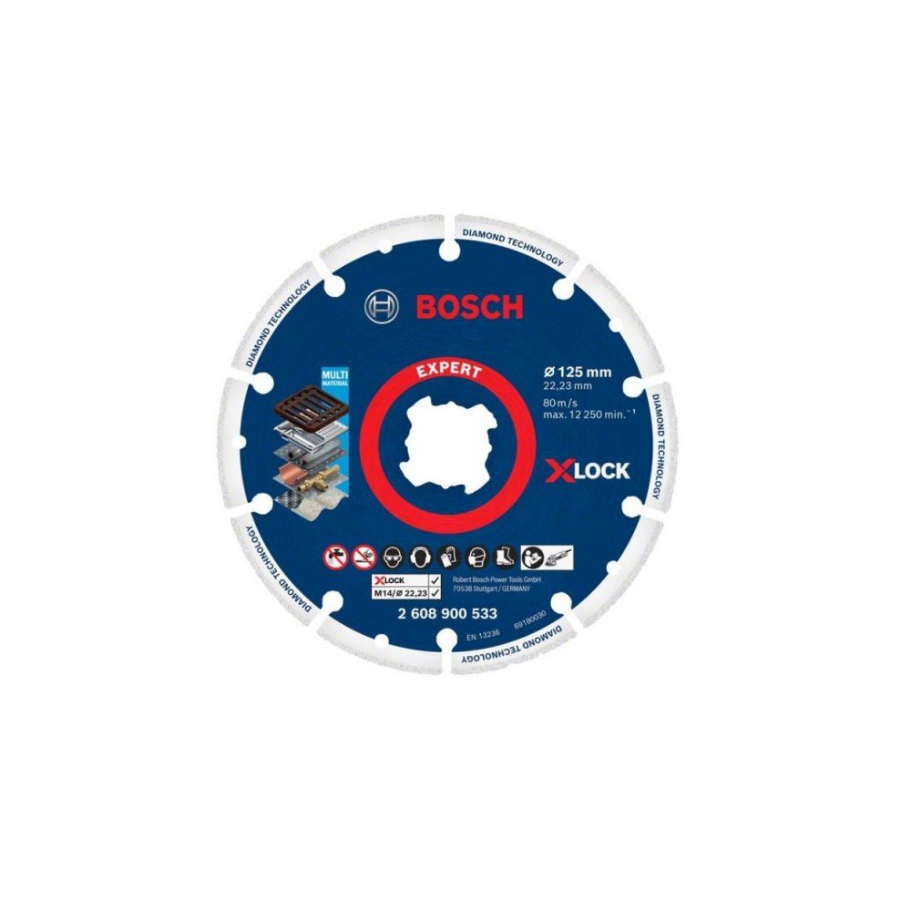Deimantinis diskas metalui BOSCH X-LOCK 125x22,23mm-Deimantiniai diskai-Pjovimo diskai-Bosch-irankiai-darbui Deimantinis diskas metalui BOSCH X-LOCK 125x22,23mm-Deimantiniai diskai-Pjovimo diskai-Bosch-irankiai-darbui