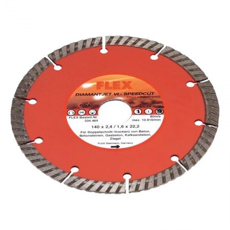 Deimantinis diskas FLEX Diamantjet VI-Speedcut 140mm-Deimantiniai diskai-Pjovimo diskai-FLEX Accessories-irankiai-darbui