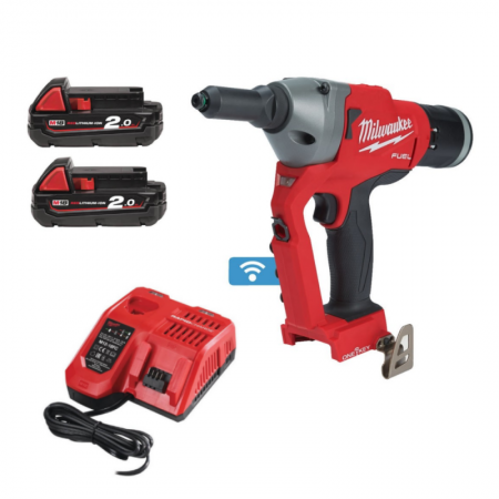 Akumuliatorinis kniediklis MILWAUKEE M18 ONEFPRT-202X-Akumuliatoriniai kniedikliai, viniakalės-Akumuliatoriniai įrankiai-Milwauk