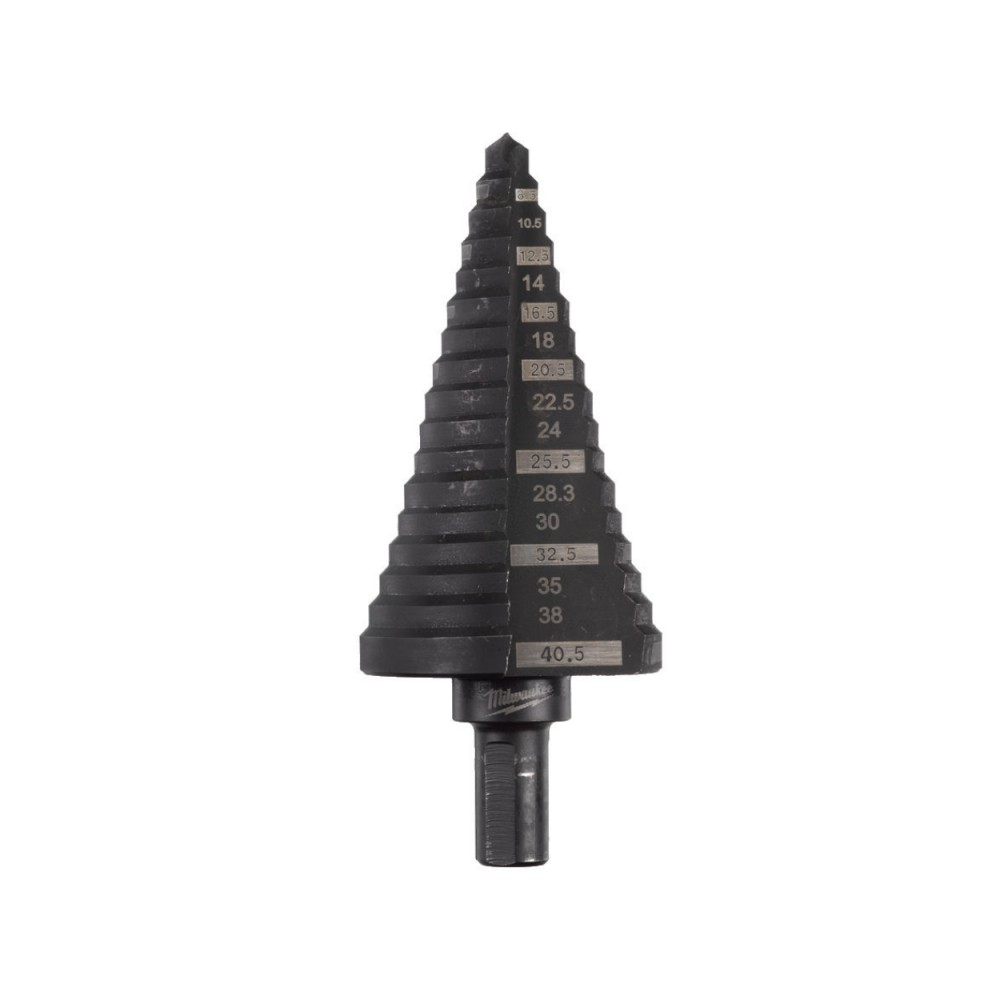 Pakopinis grąžtas MILWAUKEE 6-40mm-Pakopiniai vamzdžių ir lakštų grąžtai-Metalo grąžtai, frezos-Milwaukee Accessories-irankiai-d