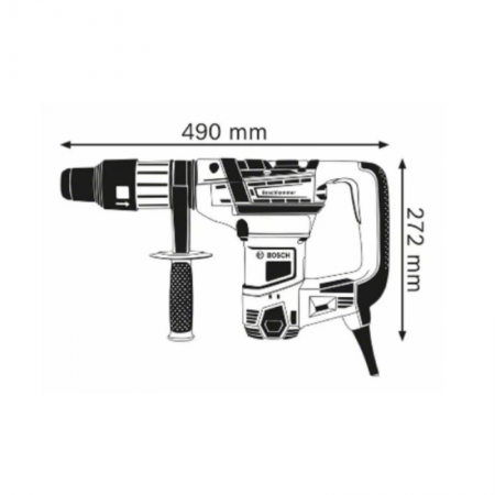 Perforatorius BOSCH GBH 5-40 D-Perforatoriai ir atskėlimo įrankiai-Elektriniai įrankiai-Bosch-irankiai-darbui