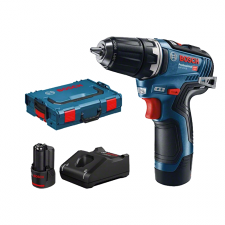 Akumuliatorinis suktuvas-gręžtuvas BOSCH GSR 12V-35 2x3,0Ah-Akumuliatoriniai suktuvai/gręžtuvai-Akumuliatoriniai suktuvai, gręžt