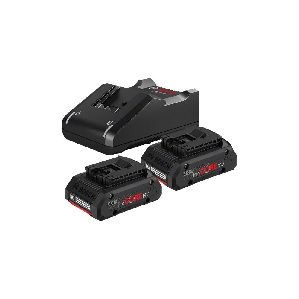 Akumuliatorių ir įkroviklio komplektas BOSCH GBA ProCORE 18V 4,0Ah-Įrankių akumuliatoriai ir jų priedai-Akumuliatoriniai įrankia
