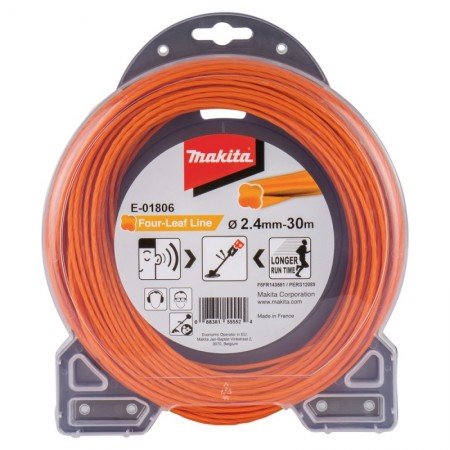 Ovalinės spiralės valas MAKITA 2,4mmx30m-Sodo technikos priedai-Sodo technika-Makita Accessories-irankiai-darbui