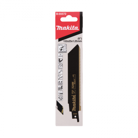 Pjūklelis tiesiniam pjūklui MAKITA TC/HM 152x1,25mm, 1vnt.-Pjūkleliai tiesiniams pjūklams-Akumuliatoriniai pjovimo įrankiai-Maki