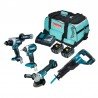 Akumuliatorinių įrankių rinkinys MAKITA DLX4157TX1-Akumuliatoriniai suktuvai/gręžtuvai-Akumuliatoriniai suktuvai, gręžtuvai ir v