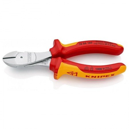 Didelės svertinės jėgos kirpimo replės KNIPEX 7406160-Kirpimo replės-Replės-Knipex-irankiai-darbui