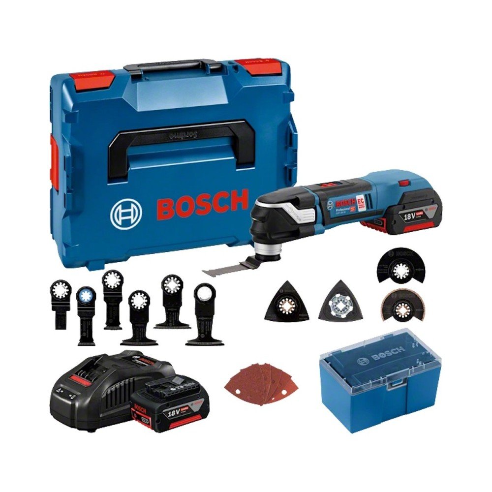 Akumuliatorinis daugiafunkcinis įrankis Bosch GOP 18V-28 LB 2x5,0Ah-Akumuliatoriniai daugiafunkciai įrankiai-Akumuliatoriniai įr Akumuliatorinis daugiafunkcinis įrankis Bosch GOP 18V-28 LB 2x5,0Ah-Akumuliatoriniai daugiafunkciai įrankiai-Akumuliatoriniai įr