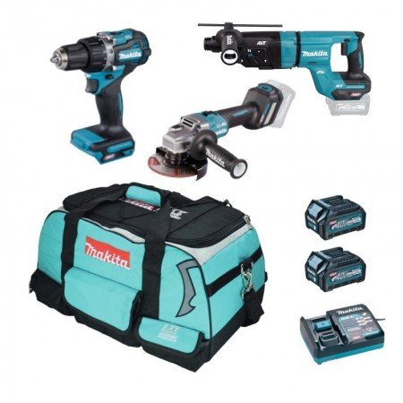 Akumuliatorinių įrankių komplektas MAKITA DK001GD3+ 40V MAX XGT-Akumuliatoriniai smūginiai suktuvai-Akumuliatoriniai suktuvai, g