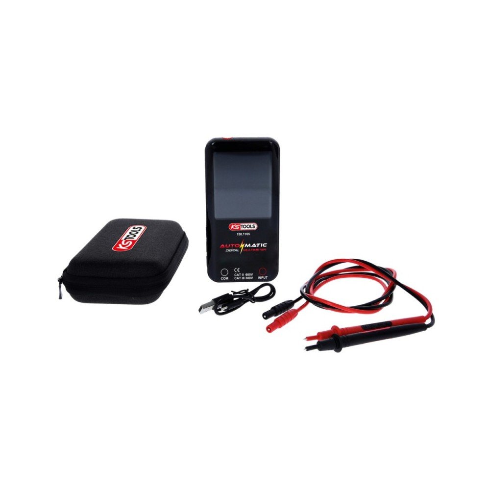 Automatinis skaitmeninis multimetras su antgaliais KS TOOLS-Kiti matavimo prietaisai-Matavimo įrankiai-KsTools-irankiai-darbui Automatinis skaitmeninis multimetras su antgaliais KS TOOLS-Kiti matavimo prietaisai-Matavimo įrankiai-KsTools-irankiai-darbui