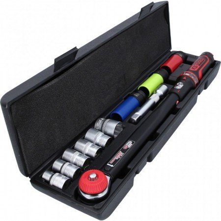 11 dalių dinamometrinio rakto ir galvučių rinkinys KS TOOLS 20-200Nm 1/2"-Dinamometriniai raktai-Autoserviso įranga-KsTools-iran